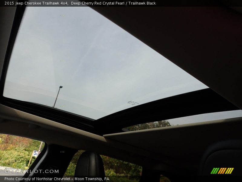 Deep Cherry Red Crystal Pearl / Trailhawk Black 2015 Jeep Cherokee Trailhawk 4x4