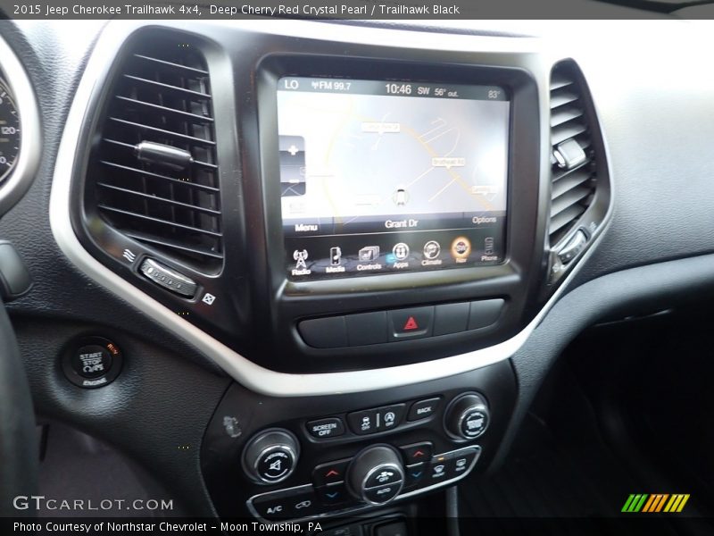 Deep Cherry Red Crystal Pearl / Trailhawk Black 2015 Jeep Cherokee Trailhawk 4x4