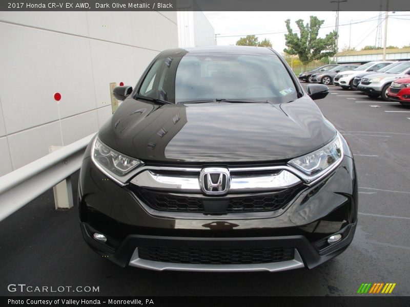 Dark Olive Metallic / Black 2017 Honda CR-V EX AWD