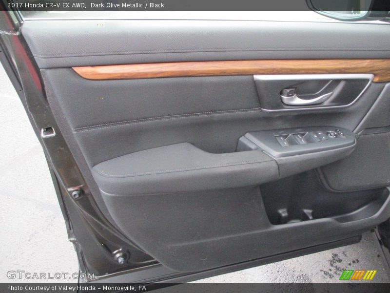 Dark Olive Metallic / Black 2017 Honda CR-V EX AWD