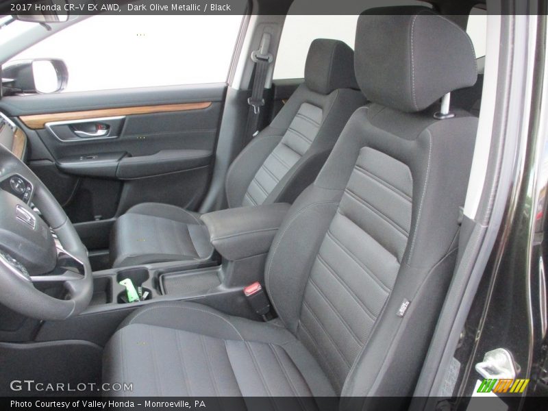 Dark Olive Metallic / Black 2017 Honda CR-V EX AWD