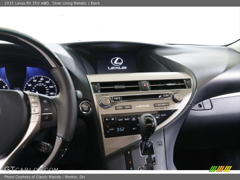 Silver Lining Metallic / Black 2015 Lexus RX 350 AWD