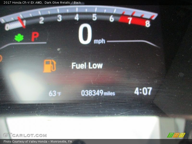 Dark Olive Metallic / Black 2017 Honda CR-V EX AWD