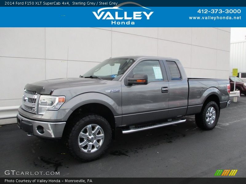 Sterling Grey / Steel Grey 2014 Ford F150 XLT SuperCab 4x4
