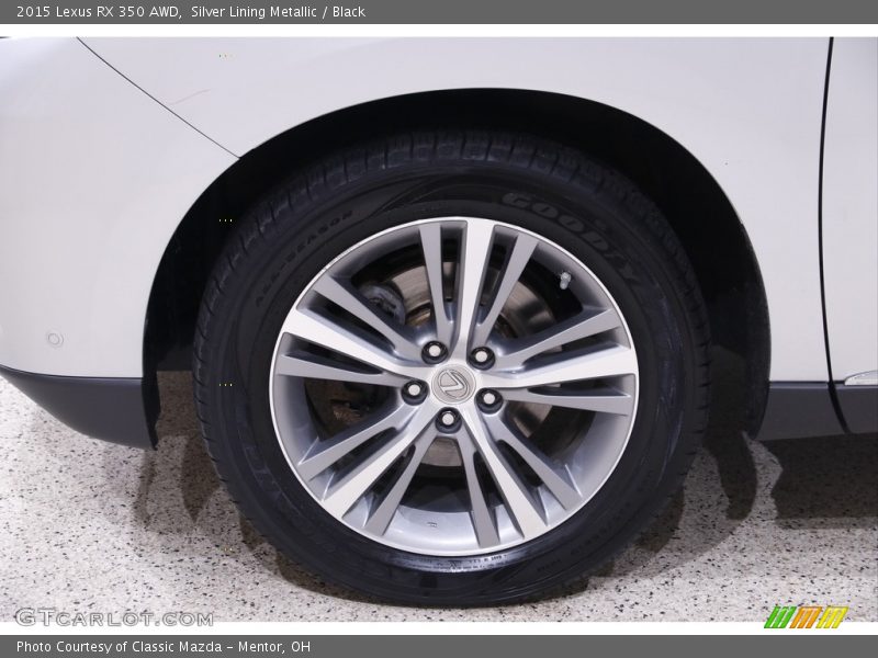 Silver Lining Metallic / Black 2015 Lexus RX 350 AWD