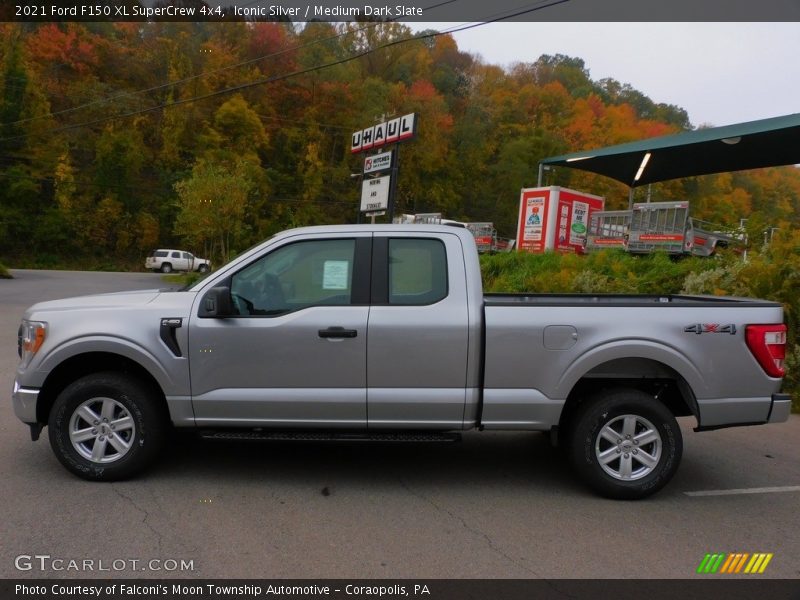 Iconic Silver / Medium Dark Slate 2021 Ford F150 XL SuperCrew 4x4