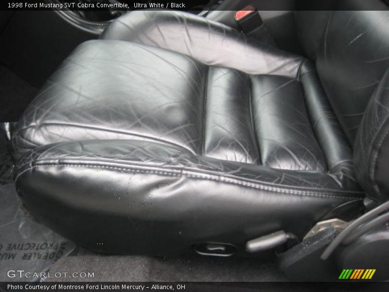 Ultra White / Black 1998 Ford Mustang SVT Cobra Convertible