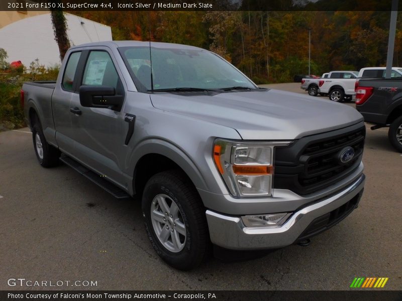 Iconic Silver / Medium Dark Slate 2021 Ford F150 XL SuperCrew 4x4