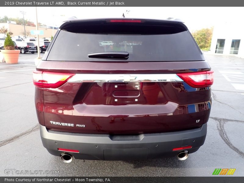 Black Current Metallic / Jet Black 2019 Chevrolet Traverse LT AWD