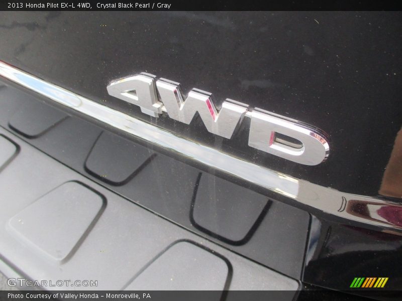 Crystal Black Pearl / Gray 2013 Honda Pilot EX-L 4WD