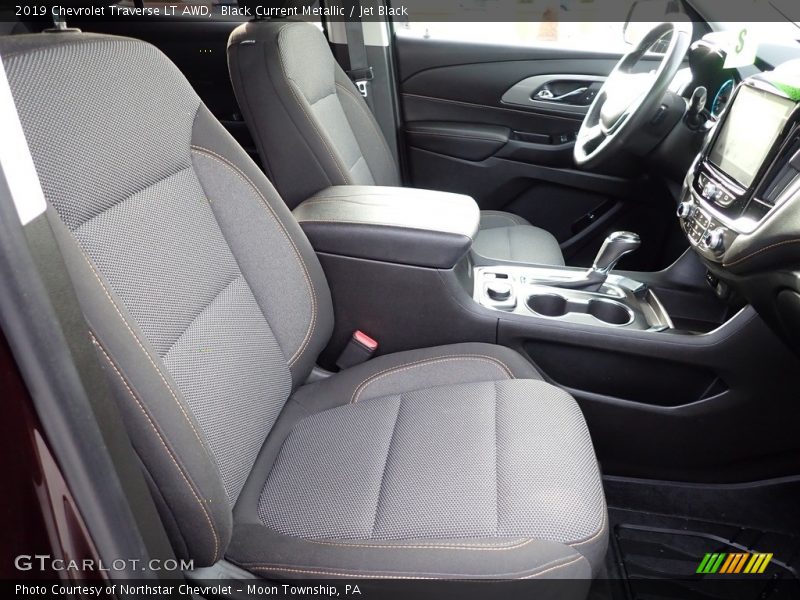 Black Current Metallic / Jet Black 2019 Chevrolet Traverse LT AWD