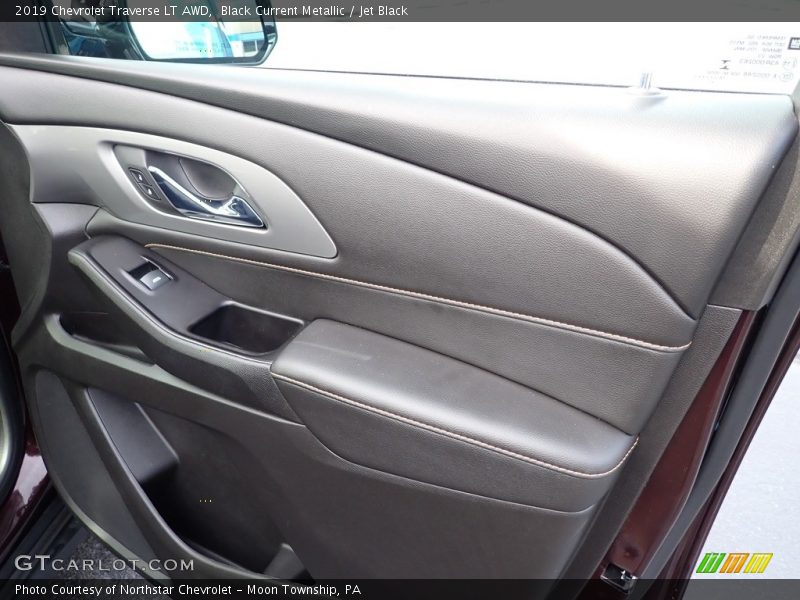 Black Current Metallic / Jet Black 2019 Chevrolet Traverse LT AWD