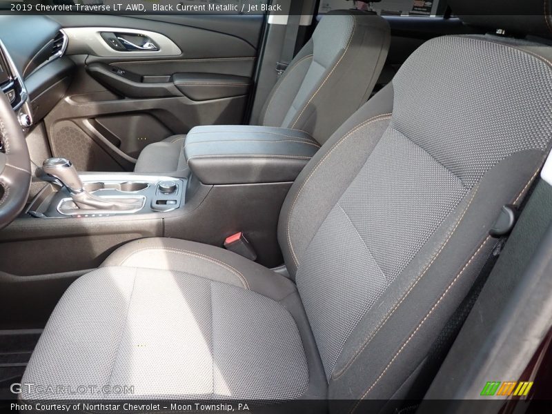 Black Current Metallic / Jet Black 2019 Chevrolet Traverse LT AWD