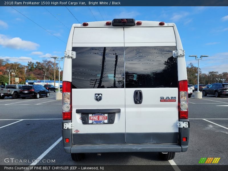 Bright White / Black 2018 Ram ProMaster 1500 High Roof Cargo Van