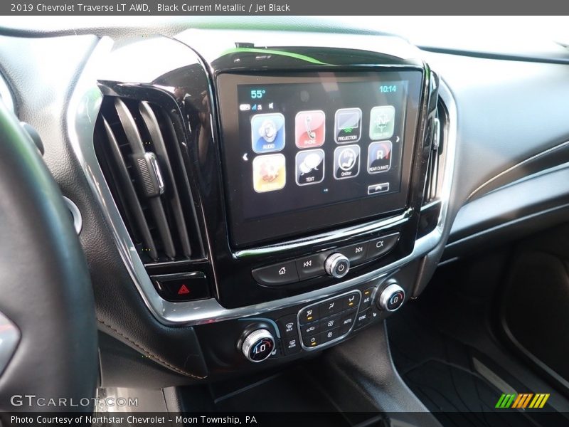 Black Current Metallic / Jet Black 2019 Chevrolet Traverse LT AWD