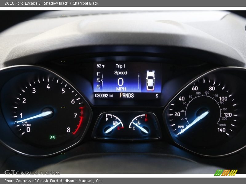 Shadow Black / Charcoal Black 2018 Ford Escape S