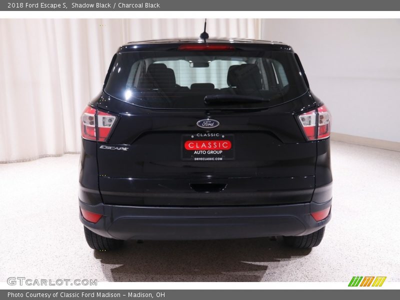 Shadow Black / Charcoal Black 2018 Ford Escape S