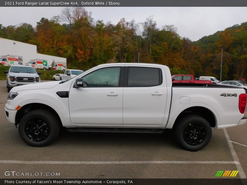 Oxford White / Ebony 2021 Ford Ranger Lariat SuperCrew 4x4