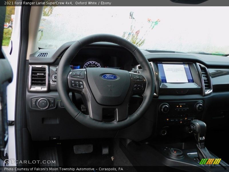Oxford White / Ebony 2021 Ford Ranger Lariat SuperCrew 4x4
