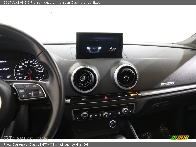 Monsoon Gray Metallic / Black 2017 Audi A3 2.0 Premium quttaro
