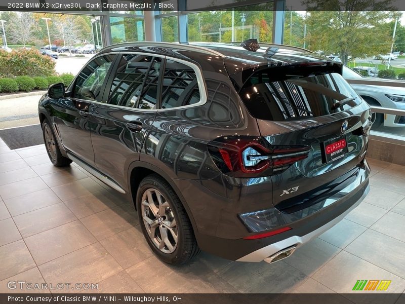 Dark Graphite Metallic / Black 2022 BMW X3 xDrive30i