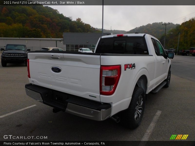Star White / Black 2021 Ford F150 Lariat SuperCab 4x4