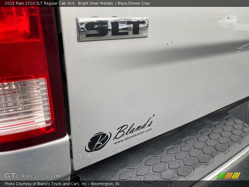Bright Silver Metallic / Black/Diesel Gray 2013 Ram 2500 SLT Regular Cab 4x4