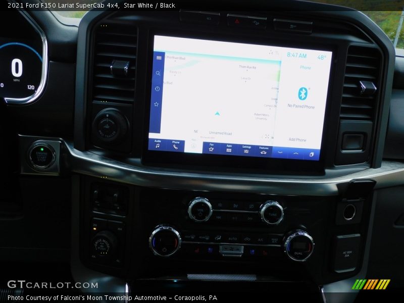 Star White / Black 2021 Ford F150 Lariat SuperCab 4x4