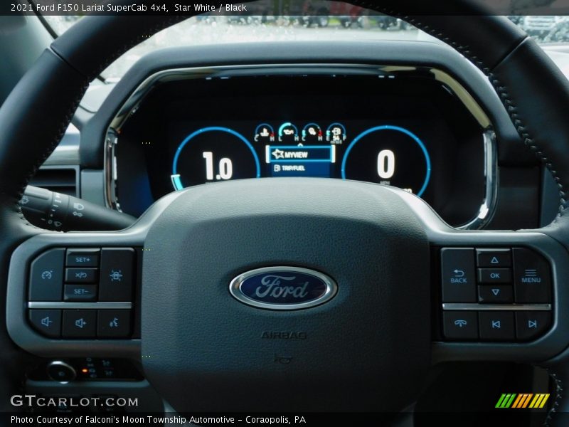 Star White / Black 2021 Ford F150 Lariat SuperCab 4x4