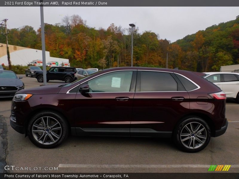  2021 Edge Titanium AWD Rapid Red Metallic