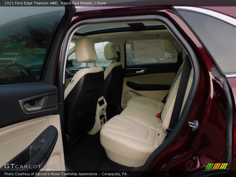 Rear Seat of 2021 Edge Titanium AWD