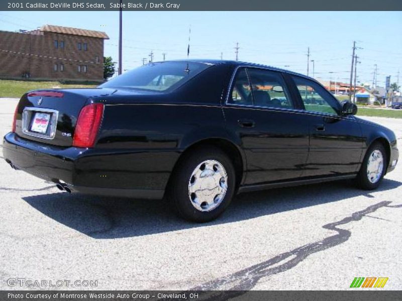 Sable Black / Dark Gray 2001 Cadillac DeVille DHS Sedan