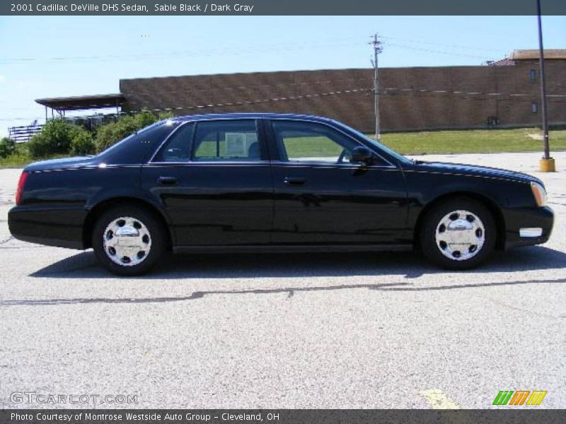 Sable Black / Dark Gray 2001 Cadillac DeVille DHS Sedan