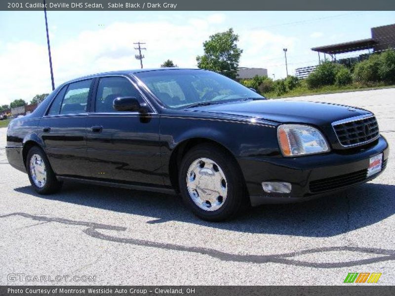 Sable Black / Dark Gray 2001 Cadillac DeVille DHS Sedan