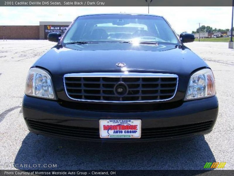 Sable Black / Dark Gray 2001 Cadillac DeVille DHS Sedan