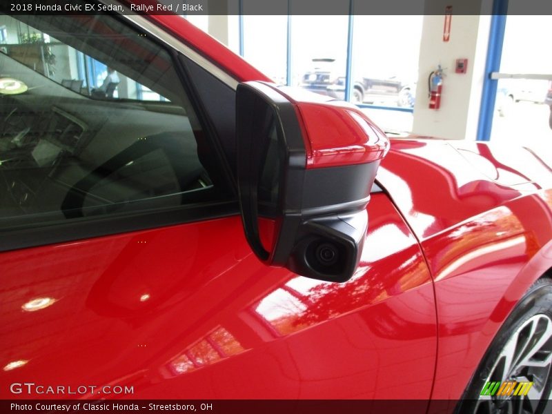 Rallye Red / Black 2018 Honda Civic EX Sedan
