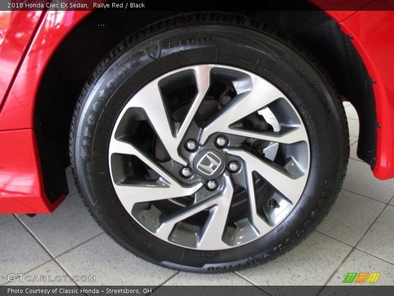 Rallye Red / Black 2018 Honda Civic EX Sedan