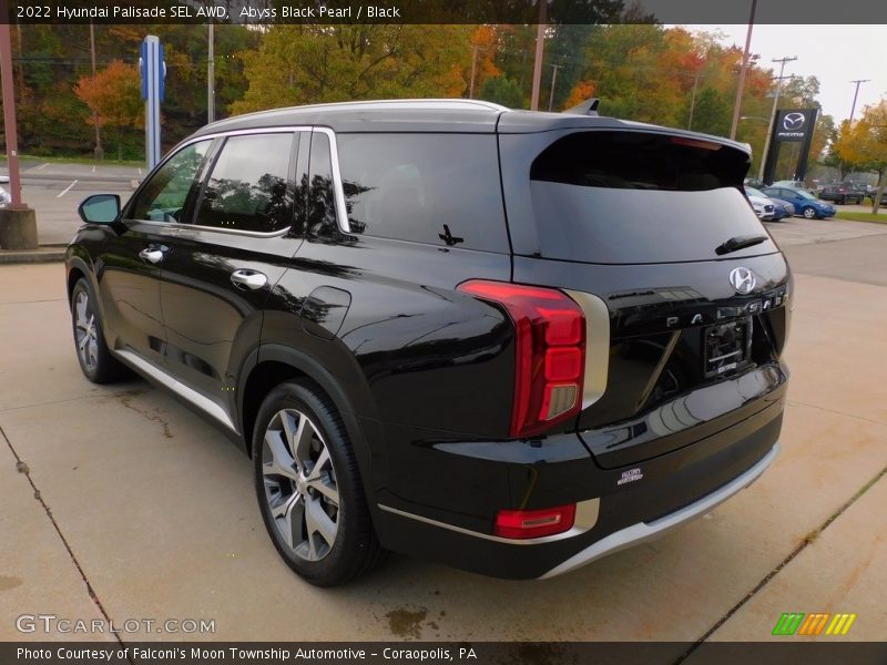 Abyss Black Pearl / Black 2022 Hyundai Palisade SEL AWD
