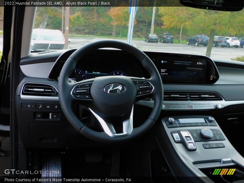 Abyss Black Pearl / Black 2022 Hyundai Palisade SEL AWD