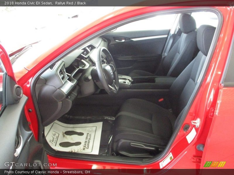 Rallye Red / Black 2018 Honda Civic EX Sedan