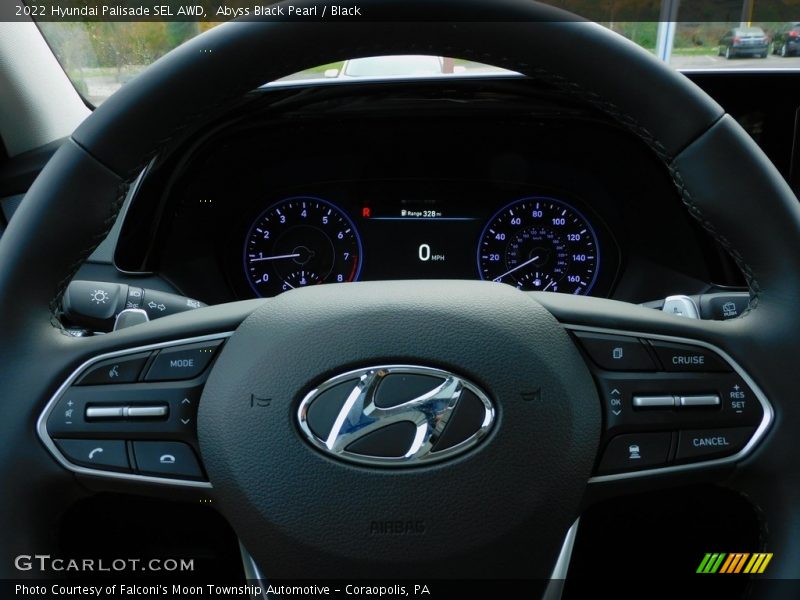 Abyss Black Pearl / Black 2022 Hyundai Palisade SEL AWD