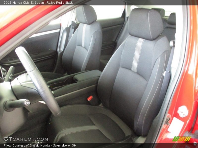 Rallye Red / Black 2018 Honda Civic EX Sedan