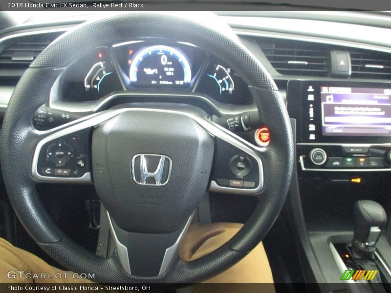 Rallye Red / Black 2018 Honda Civic EX Sedan