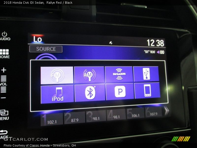 Rallye Red / Black 2018 Honda Civic EX Sedan