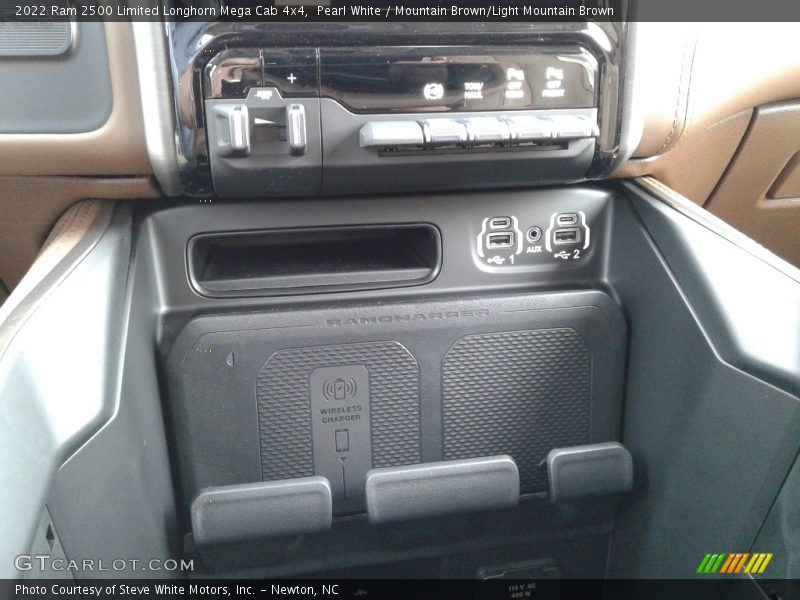 Pearl White / Mountain Brown/Light Mountain Brown 2022 Ram 2500 Limited Longhorn Mega Cab 4x4