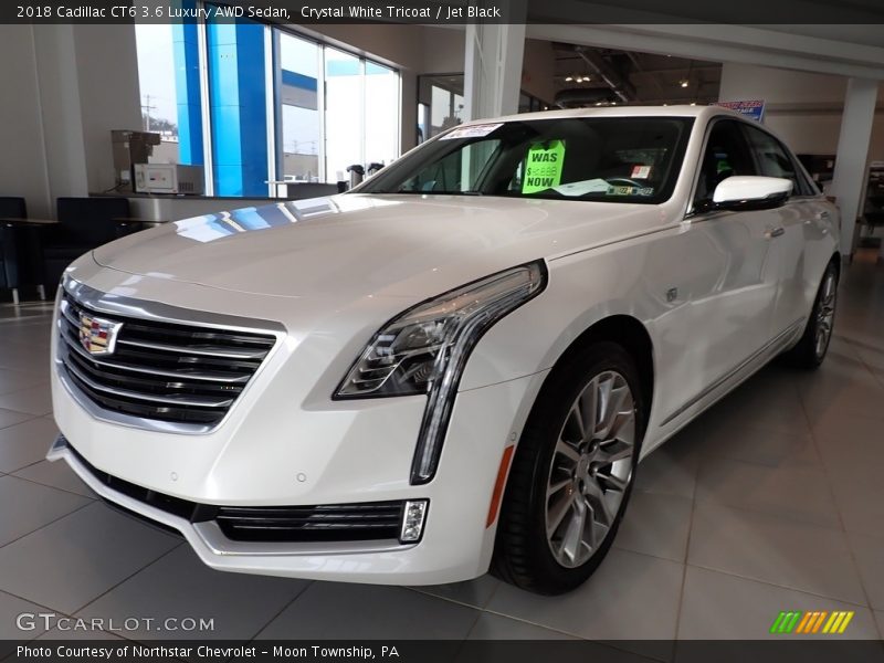 Crystal White Tricoat / Jet Black 2018 Cadillac CT6 3.6 Luxury AWD Sedan