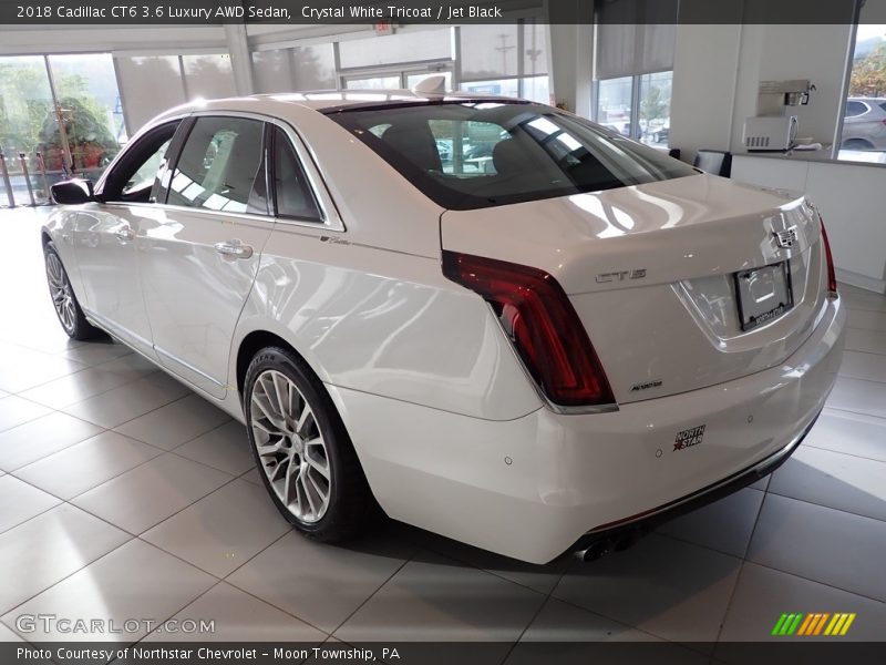 Crystal White Tricoat / Jet Black 2018 Cadillac CT6 3.6 Luxury AWD Sedan