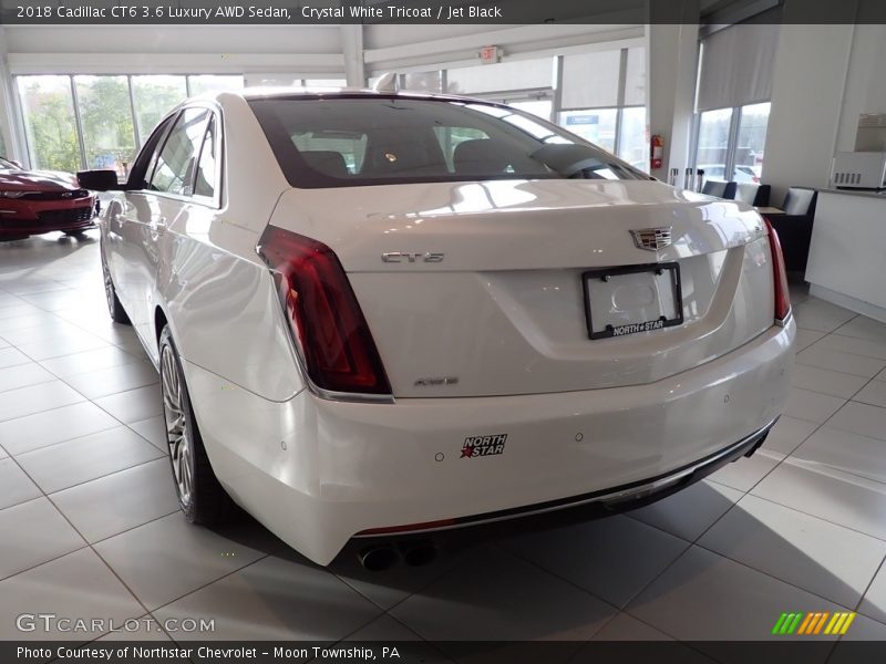 Crystal White Tricoat / Jet Black 2018 Cadillac CT6 3.6 Luxury AWD Sedan