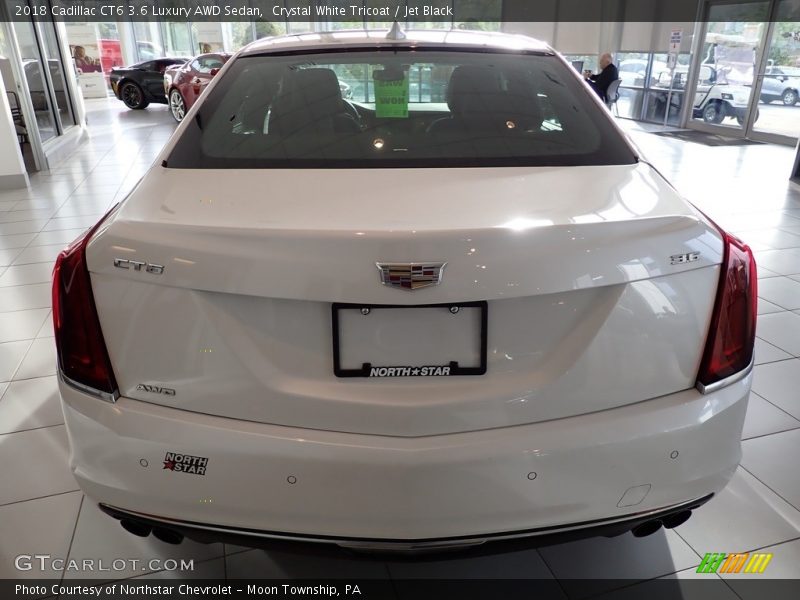 Crystal White Tricoat / Jet Black 2018 Cadillac CT6 3.6 Luxury AWD Sedan