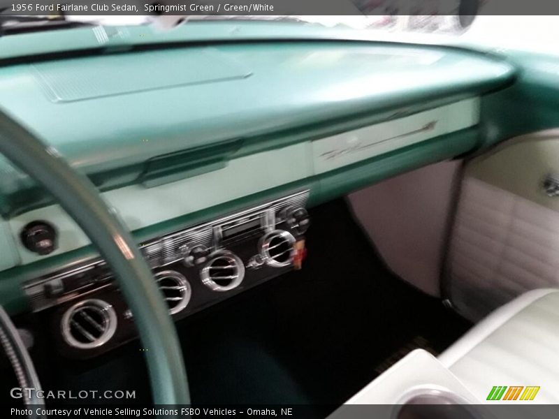 Springmist Green / Green/White 1956 Ford Fairlane Club Sedan